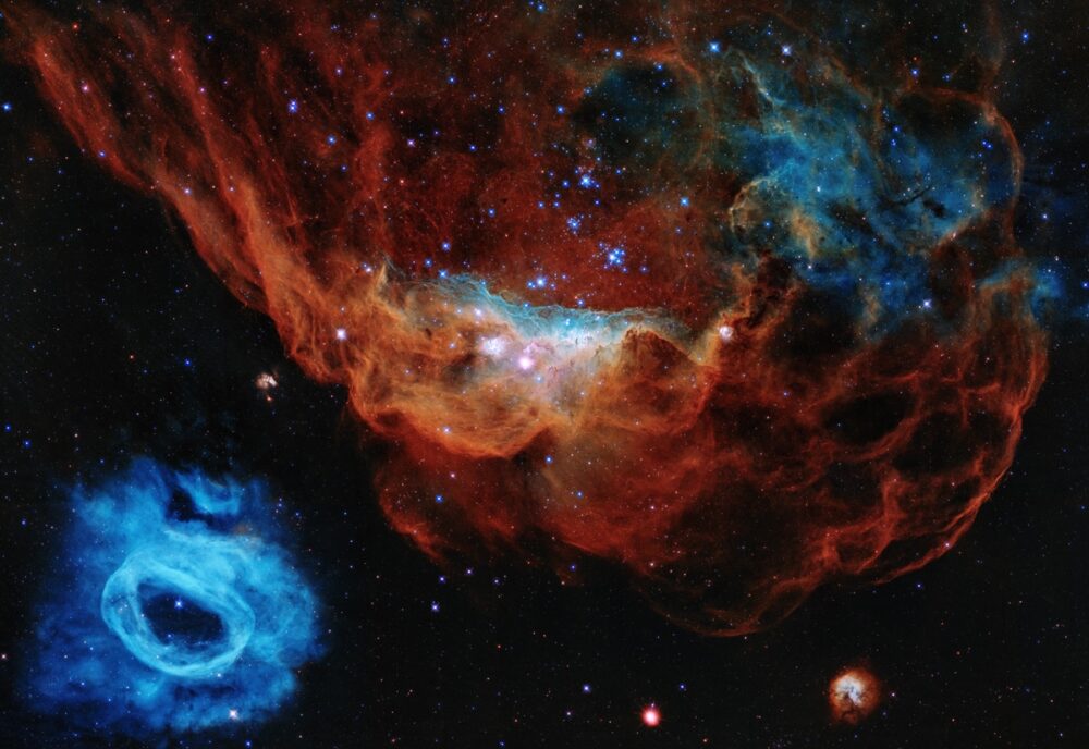 Nebulosas NGC 2014 y NGC 2020